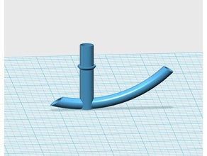 z-wobble filament guide 3d printer parts anet a8 3d print model - Mito3D