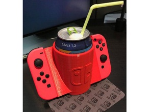 nintendo switch joy con drink holder video games beer coozie joy-con joycon grip 3d print model - Mito3D