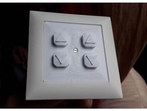contacteur domotique quadruple diy arduino blinds contact domotic edizio feller light microswitch socket switch switzerland 3d print model - Mito3D
