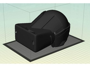 vr motociclista capacete jogos de vídeo o virtual realidade 3d print model - Mito3D