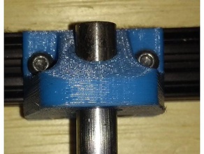 openbeam 8mm rod fixture 3d printing open beam 3d print model - Mito3D