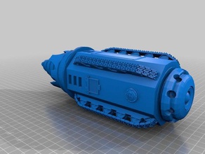 yeraltı saldırı aracı oyuncaklar ve oyunlar 40k matkap squat araç warhammer 3d print model - Mito3D