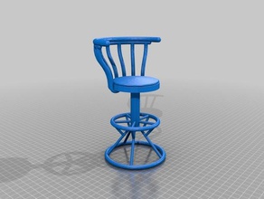 -chaise pivotante L'impression 3d le mobilier 3d print model - Mito3D