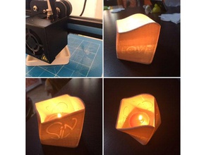 portacandela slni decor candle family love magic personalized 3d print model - Mito3D
