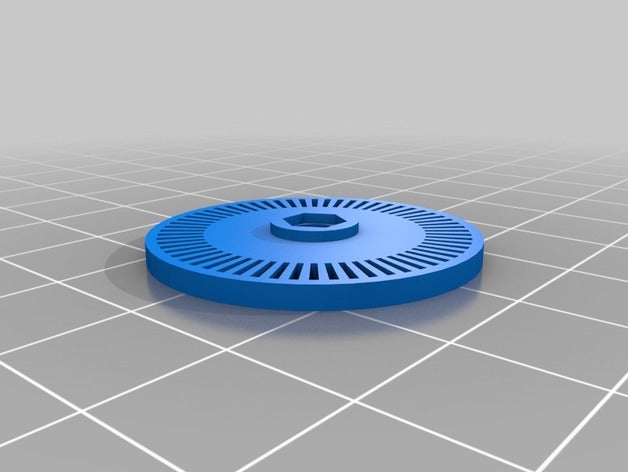 my customized parametric encoder wheel - public domain parts 3D print model - Mito3D