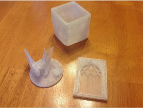 cube gélatineux vase - remix jouets & jeux les dragons donjons gygax la gelée miniature moisissure le monstre npc de slime terrain wargame 3d print model - Mito3D