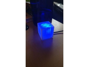 5x led cubo fácil de construir las esculturas 3d print model - Mito3D
