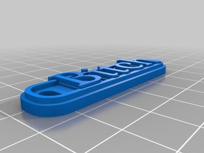 keychain 2 keychains customized 3d print model - Mito3D
