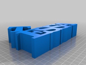 meine angepasste variable Wort-Skulptur - tessa-v2 Skulpturen kundengebundene 3d print model - Mito3D