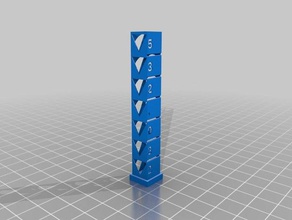 jarrón modo de abs calibración la torre La impresión en 3d las pruebas personalizado 3d print model - Mito3D