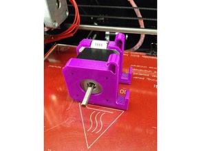 bowden extruder hanger 8mm frame 3d printer parts mount motor nema17 prusa i3 pro b 3d print model - Mito3D