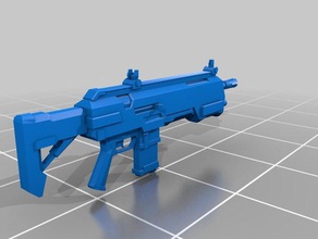 xcom 2 - fusil d'assaut accessoires de jeu arme à feu le 3d print model - Mito3D