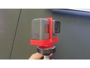 gopro hero 5 tripod mount camera go pro gopro5 adapter 3d print model - Mito3D