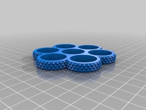 meu personalizados recartilhado tri-spinner edc fidget widget triplo rolamento giratório brinquedos & games personalizado 3d print model - Mito3D