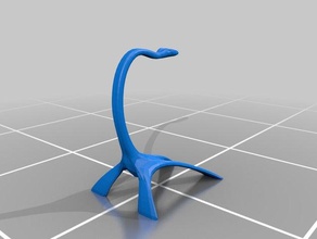 plesiosaurus plátano de pie cocina y comedor dinosaurio 3d print model - Mito3D