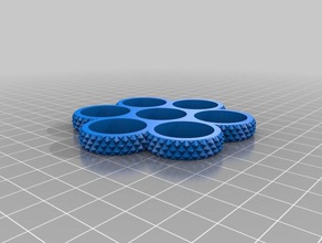 meu personalizados recartilhado tri-spinner edc fidget widget triplo rolamento giratório brinquedos & games personalizado 3d print model - Mito3D