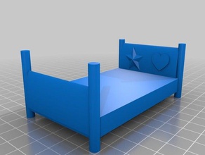 sylvanian cama de 1 A impressão 3d 3d print model - Mito3D