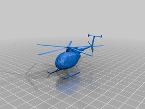 calypso helicóptero La impresión en 3d 3d print model - Mito3D