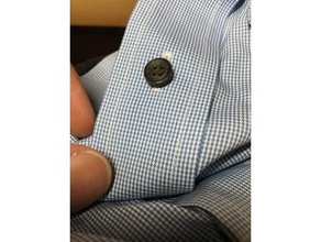 standart boy gömlek düğmeleri aksesuarlar düğme giyim Raptiye dikiş 3d print model - Mito3D