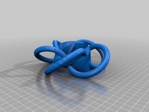 geniale luulia-amberis Mathe-Kunst Kunst Vogel-up cinquefoil unmöglich Objekt mobius super geiles Ding 3d print model - Mito3D