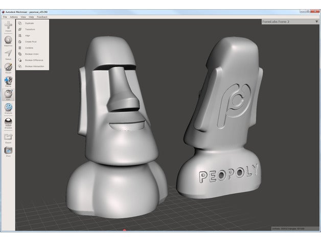 peomoai 3d baskı testleri moai 3dprinter peopoly 3D print model - Mito3D