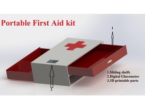 trousse de premiers soins porte-outils & boîtes 3dprinting d'abord secours médicaux 3d print model - Mito3D