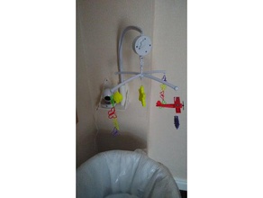 baby monitor shelf & mobile holder household 3d print model - Mito3D