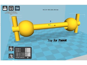juguete loro juegos y juguetes pájaro de parrot rosella 3d print model - Mito3D