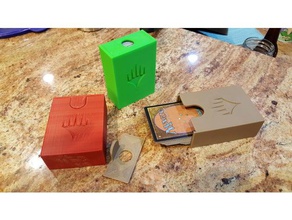 deck box mtg symbole jeux de la magie cueillette 3d print model - Mito3D