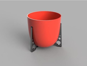 fallout 4 inspirada vaso de flores adereços plantadeira 3d print model - Mito3D