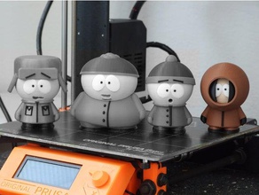 south park crew - kenny multi-material people dual extrusion multi-color 3d print model - Mito3D