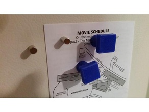 easy grasp refrigerator magnet organization accessibility fridge 3d print model - Mito3D