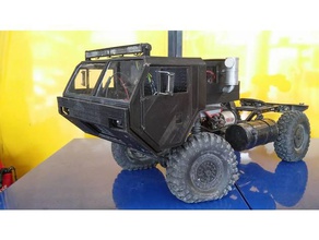 oshkosh hemtt échelle de corps axial scx10 r c véhicules 3d print model - Mito3D