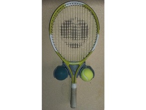tenis raketi duvar tutucusu organizasyon artengo dekatlon topu duvara monte 3d print model - Mito3D