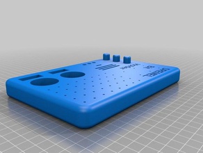 my customized yet another dremel bit tray tool holders & boxes 3d print model - Mito3D