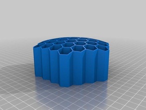 honeycomb pencil holder office customized 3d print model - Mito3D