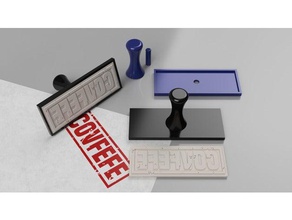 covfefe stamper Kunst donald trump 3d print model - Mito3D