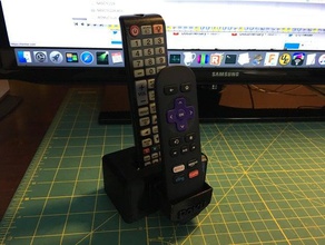 samsung roku remotes holder video games remote 3d print model - Mito3D
