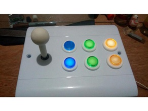 arcade como a vara diy joystick genérico stick 3d print model - Mito3D
