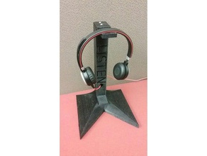 listen headphone stand audio headphones hanger holder hook mount headset 3d print model - Mito3D