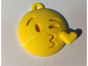 kissing emoji signs & logos 3d print model - Mito3D