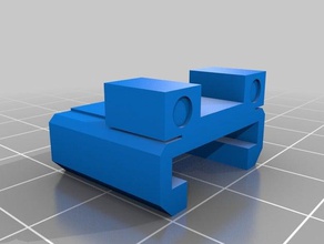 glock tarzı nerf yerler oyuncak & oyun aksesuarları bağdaştırıcı hammershot ironsights demiryolu görme 3d print model - Mito3D