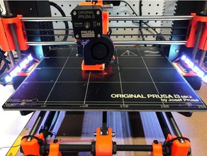 prusa cama barras de luz Impressora 3d acessórios 3d print model - Mito3D