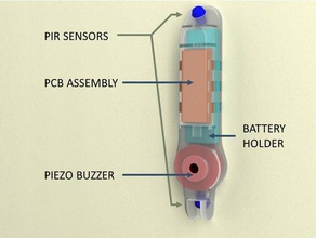 animalarm - sensore di controllo pet movimenti gli animali domestici 3d print model - Mito3D