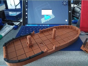 barca piastrelle remix openlock connettori edifici e strutture 3d print model - Mito3D