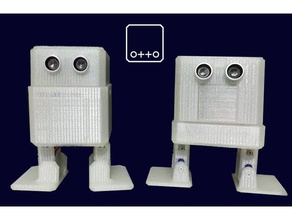 otto diy arduino uno robotics biped customized openscad open source ottobot ottodiy remix robot 3d print model - Mito3D