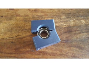 bearing block diameter 51mm x 12mm hole 25mm parts holder mount 3d print model - Mito3D