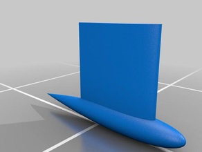 my customized parametric keel foil naca parts 3d print model - Mito3D