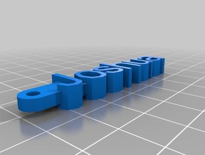 joshua customized keychain organization 3d print model - Mito3D