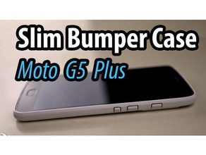 moto g5 plus slim bumper case mobile phone lenovo holder stand motorola motog g smartphone 3d print model - Mito3D